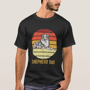 T-shirt Retro Australian Dog Shepherd père de chien père d