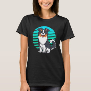 T-shirt Retro Australian Shepherd Cadeaux Enfants Femmes H