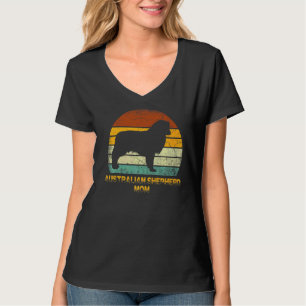 T-shirt Retro Australian Shepherd Maman Doxie Chien Propri