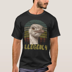T-shirt Rétro Autruche Supposément Vintage