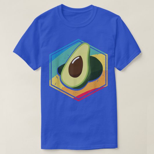 T-shirt Rétro Avocado Funny Vegetarian régime végétarien G (Design devant)
