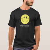 T-shirt Retro Avoir Un Joli Jour Sourire Visage Heureux (Devant)