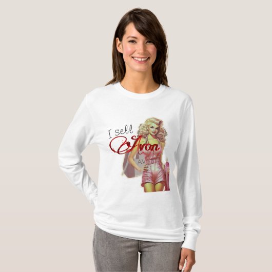 T-shirt Retro Avon Représentant (Devant entier)
