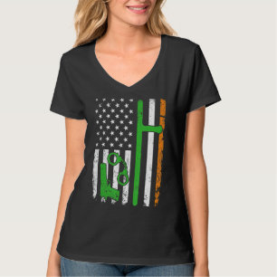 T-shirt Retro Awesome Police Shamrock Us Drapeau Patrick S