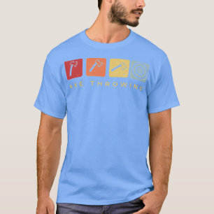 T-shirt Retro Ax Jeu Cible Sport Cool Vintage Ax T