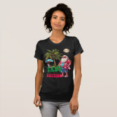 T-shirt Retro-Baby C'est chaud dehors-Noël Tropical (Devant entier)