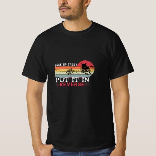 T-shirt Retro Back Up Terry 4 juillet Fireworks (Devant)