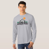 T-shirt Retro Badger Pass Ski (Devant entier)