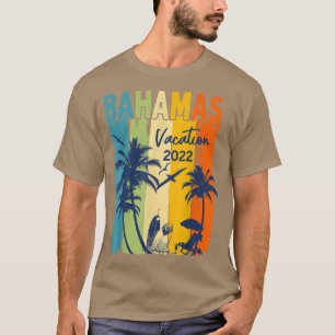 T-shirt Retro Bahamas 2022 Caribe Family Vacation Correspo