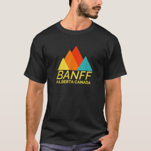 T-shirt Rétro Banff Alberta Aventurier de montagne du Cana
