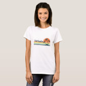 T-shirt Retro Barbados Sunset (Devant entier)