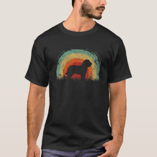 T-shirt Retro Barbet Vintage Chien arc-en-ciel Hommes Femm