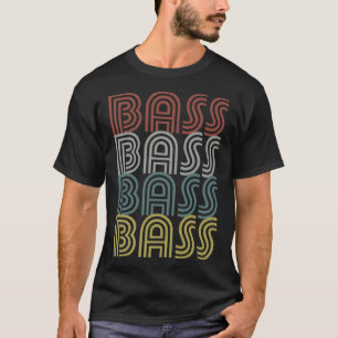 T-shirt Retro BASS Basse Guitare Lecteur Baid Cadeau