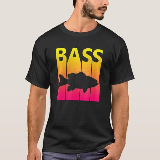 T-shirt Retro Basse Pêche (Devant)