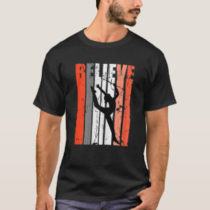 T-shirt Rétro Baton Twirling Croire Gymnastique rythmique