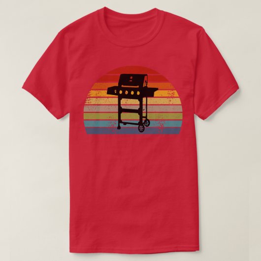 T-shirt Rétro BBQ Grille (Design devant)