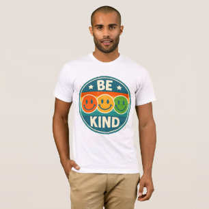 T-shirt Retro Be Kind Smiley Face