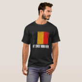 T-shirt Retro Belgique Drapeau meilleure maman célibataire (Devant entier)