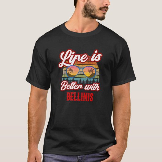 T-shirt Rétro Bellinis Sunset With Bellinis (Devant)