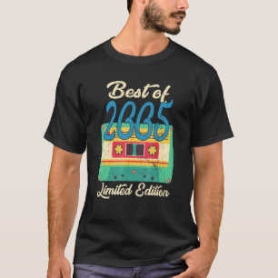 T-shirt Retro Best Of 2005 Cassette Tape 17e Anniversaire 