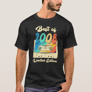T-shirt Retro Best Of 2008 Cassette Tape 20e Anniversaire