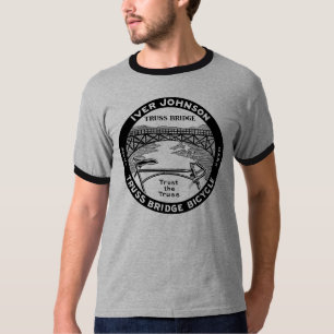 T-shirt Rétro bicyclette vintage de pont de botte d'Iver