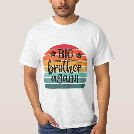 T-shirt Retro Big brother Encore (Devant)