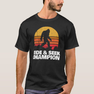 T-shirt Retro Bigfoot Cacher et Rechercher Champion