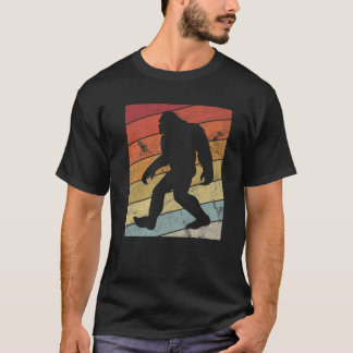 T-shirt Retro Bigfoot Silhouette Sun croit original 80'