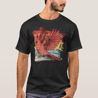 T-shirt Retro Bird Cardinal du Nord drôle