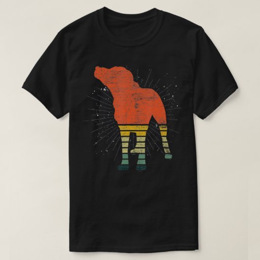 T-shirt Retro Black Lab  (Design devant)