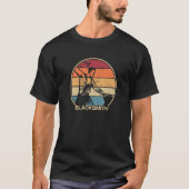 T-shirt Retro Blacksmith Anvil Hobby Legend Forge Noirs (Devant)