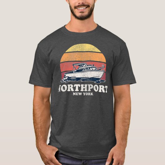 T-shirt Retro Boat (Devant)