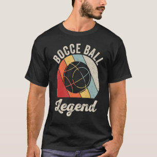 T-shirt Retro Bocce Ball Legend Joueur Bocce Ball Vintage