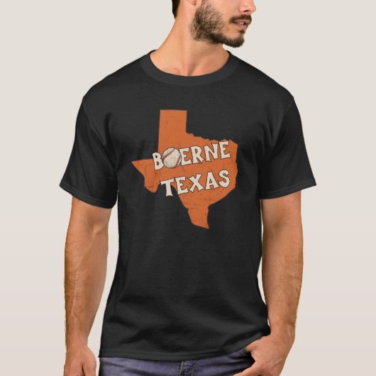 T-shirt Retro Boerne Texas Little League Baseball (Devant)