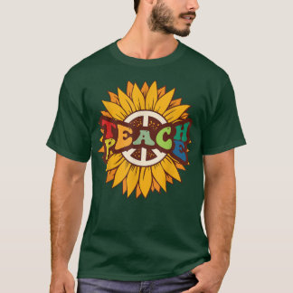 T-shirt Retro Boho Hippie Vintage Kindness Vibe Enseignant