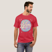 T-shirt Retro Boone First Name Personalized Disco 80s Birt (Devant entier)