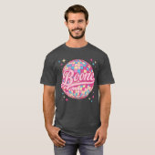 T-shirt Retro Boone First Name Personalized Disco 80s Birt (Devant entier)