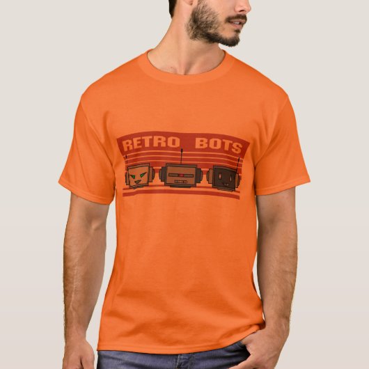 T-shirt rétro Bot (Devant)