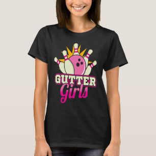 T-shirt Retro Bowling Team Gutter Girls Bowlers