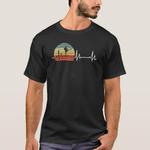 T-shirt Retro Boxing Heartbeat Love Boxer Player