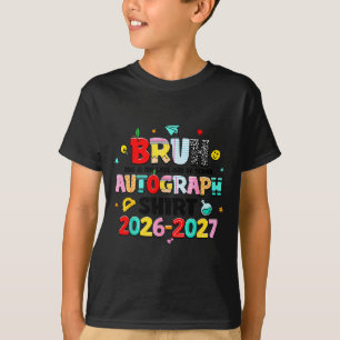 T-shirt Rétro bruh dernier jour autographes professeur der