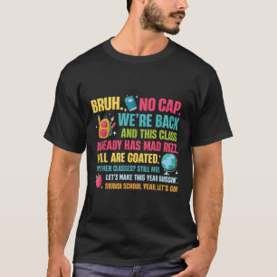 T-shirt Retro Bruh Nous Retour Aucun Casquette Bruh Était