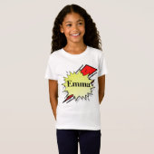 T-Shirt Retro bubble color comic (Devant entier)