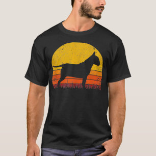 T-shirt Retro Bull Terrier Papa Vintage Bull Terrier