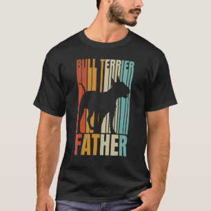 T-shirt Retro Bull Terrier Père Cool Chien Papa