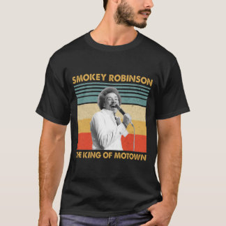 T-shirt Retro Cadeaux Smokey Robinson Le Roi De Motown