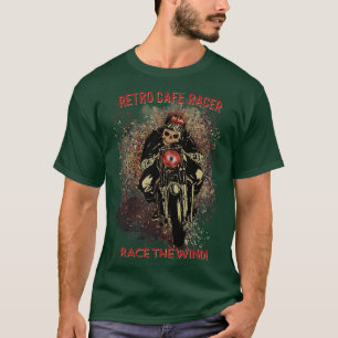 T-shirt Retro Cafe Racer Course comme le vent