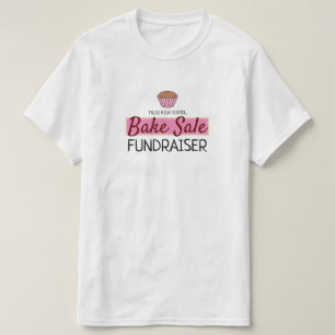 T-shirt Retro Cake Design, Charité Bake Sale Event