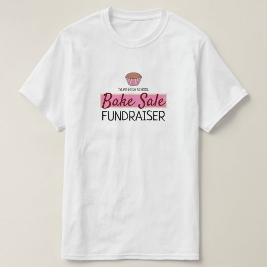 T-shirt Retro Cake Design, Charité Bake Sale Event (Design devant)